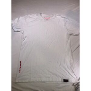 Renaissance Boy x Galimatias White Embroidered T-Shirt Mens Large Made in USA